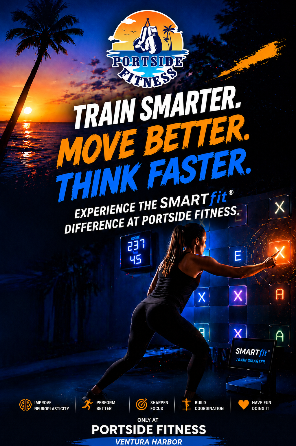 SMARTfit dual-task cognitive training at Portside Fitness.